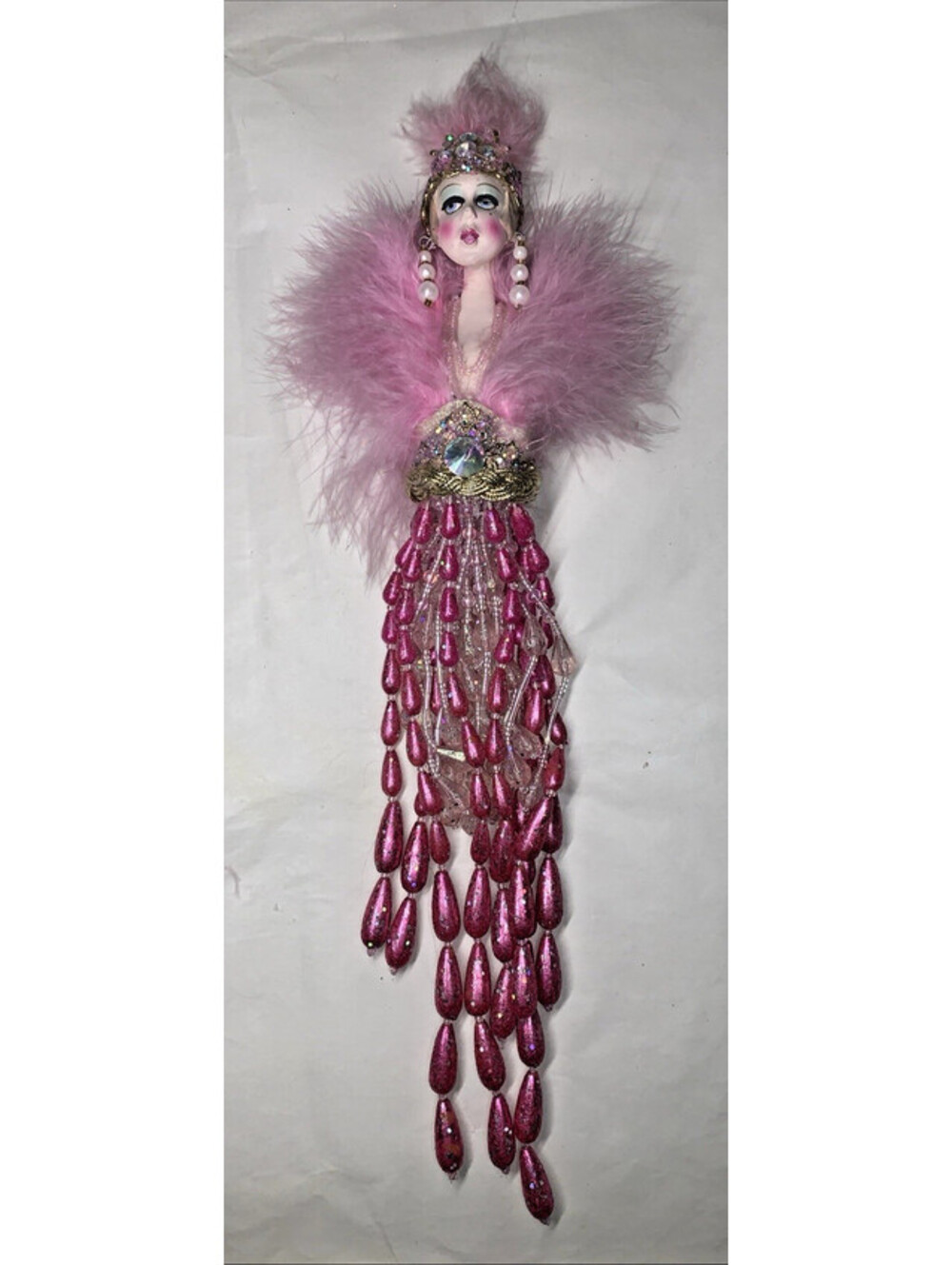 Kurt Adler VAN CRAIG presents VANTASTIKS Flapper Style Show 12" Girl Ornament
